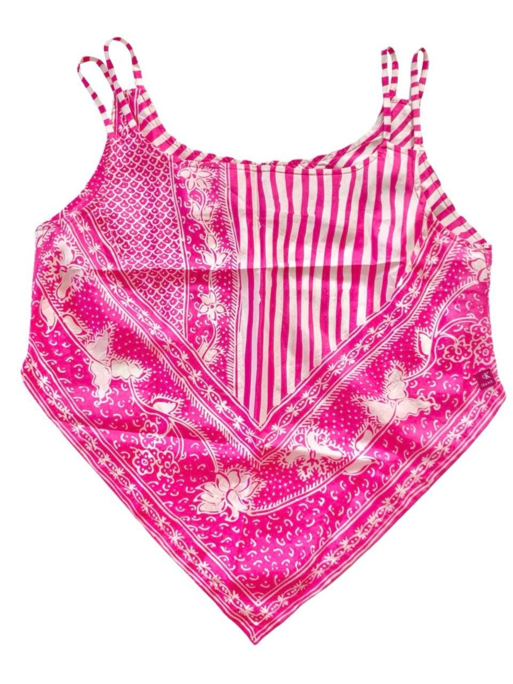 Calvin Klein Pink Bandana Handkerchief Cami Top